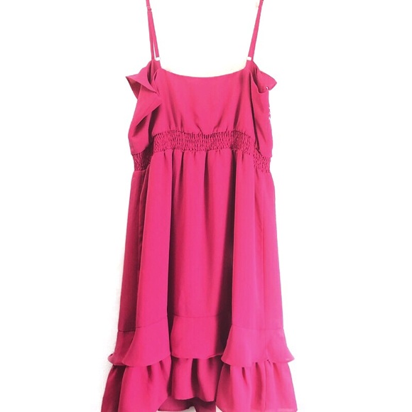 Max and Cleo Fuchsia Ruffle Dress - Picture 3 of 8